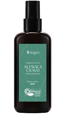 Legee Hidrolato de Alfavaca Cravo Orgânico 200ml