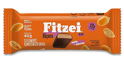 Vitafor Fitzei Barra de Proteína Sabor Paçoca 40g