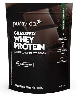 Puravida Whey Protein Grassfed Sabor Chocolate Belga