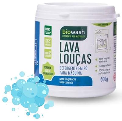 Biowash Lava Louças em Pó Natural 500g