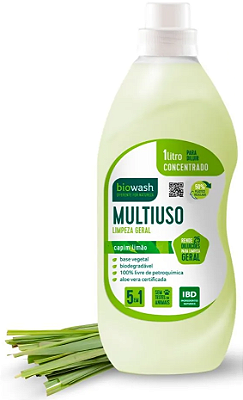 Biowash Multiuso Concentrado Natural Capim Limão 1L