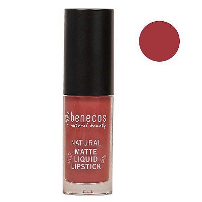 Benecos Batom Líquido Matte Liquid Lipstick Rosewood Romance 5ml