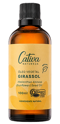 Cativa Natureza Óleo de Girassol Orgânico 100ml