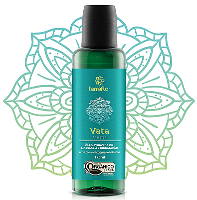 Terra Flor Ayurveda Óleo Corporal e para Massagem Vata Orgânico 120ml
