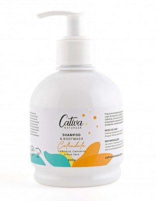 Cativa Natureza Shampoo e Sabonete 2 em 1 de Calêndula 300g