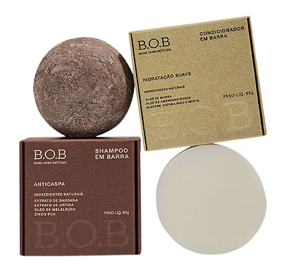BOB Dupla Anticaspa - Shampoo Anticaspa + Condicionador Hidratação Suave