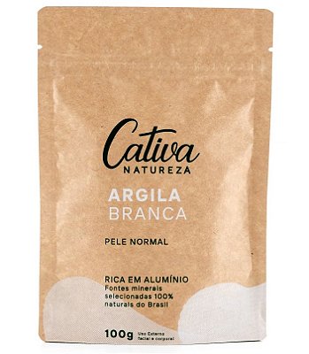 Cativa Natureza Argila Branca 100g