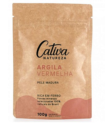 Cativa Natureza Argila Vermelha 100g