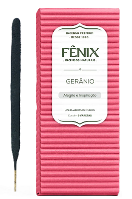 Fênix Incenso Natural Gerânio 9 un