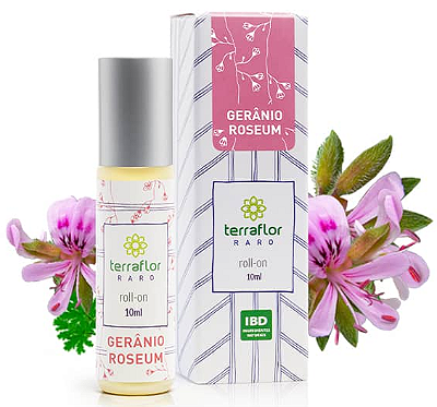 Terra Flor Roll-on Gerânio Roseum - Perfume Natural 10ml