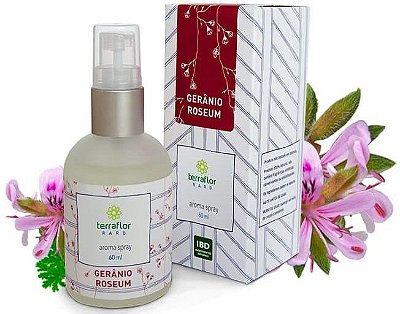 Terra Flor Aroma Spray Gerânio Roseum - Perfume Natural 60ml
