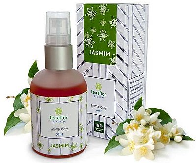 Terra Flor Aroma Spray Jasmim - Perfume Natural 60ml