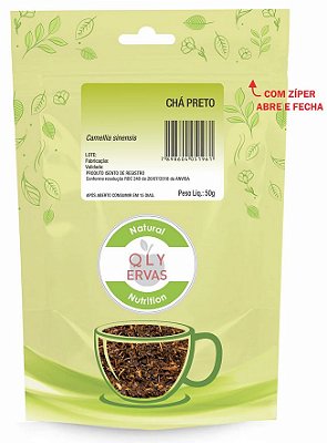 QLY Ervas Chá Preto Fracionado 50g