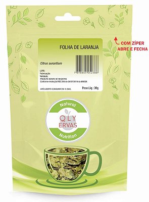 QLY Ervas Chá de Folha de Laranja Fracionado 30g