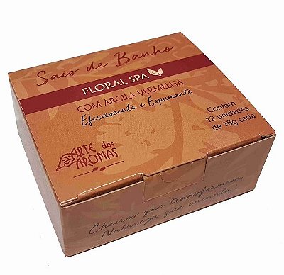 Arte dos Aromas Sais de Banho Efervescentes Floral Spa com 12 un