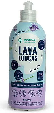 Positiv.a Lava Louças Natural Lavandin 420ml