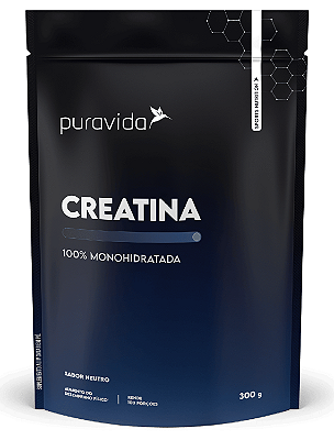 Puravida Creatina 100% Monohidratada em Pó Sabor Neutro 300g