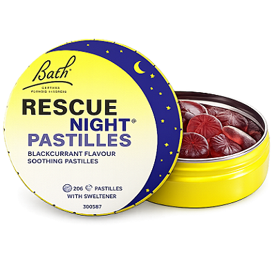 Florais de Bach Rescue Night Original Pastilhas Groselha 50g