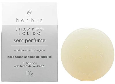 Herbia Shampoo Sólido Sem Perfume 100g