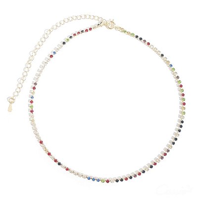 Choker Strass Coloridos