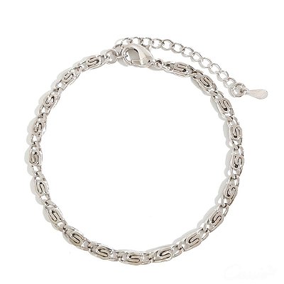 Pulseira Elos Mimosa Ródio