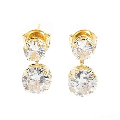 Brinco Grace Kelly Zircônias