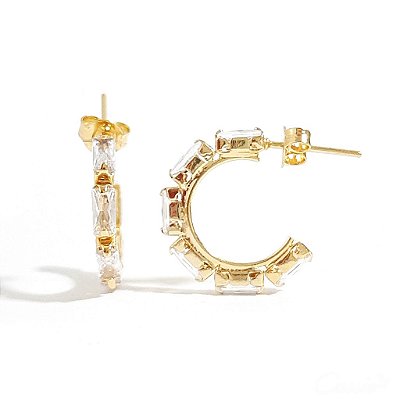 Brinco Argola Zircônias