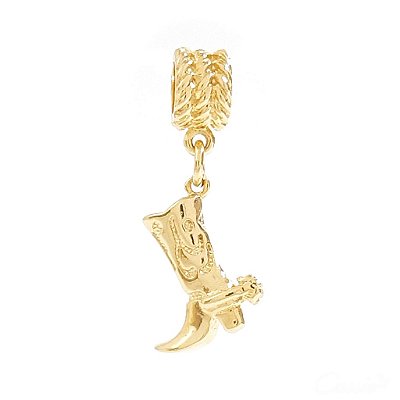 Berloque Charm Pingente Bota de Cowgirl