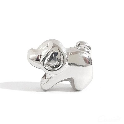 Berloque Charm Cachorrinho Ródio