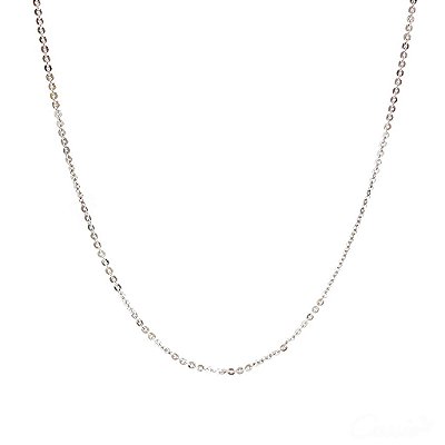 Colar Corrente Cadeado Fina Ródio