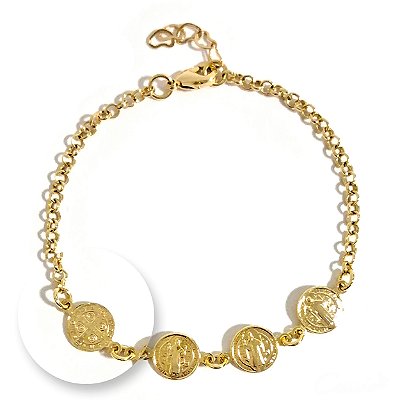 Pulseira Medalhinhas São Bento