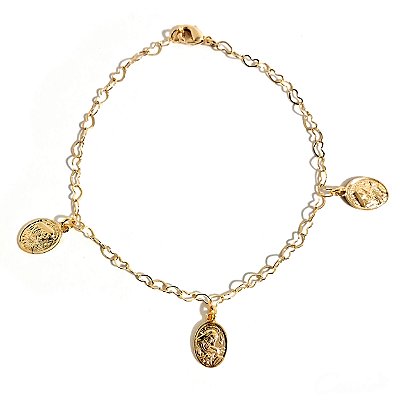 Pulseira Medalhinhas Santa Rita de Cássia