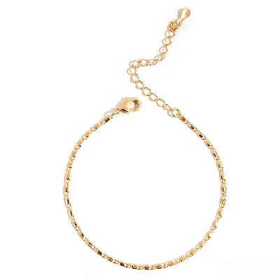 Pulseira Piastrine Delicada Banhada a Ouro 18k