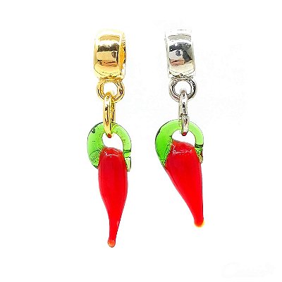 Berloque Charm Pingente Pimenta Vermelha