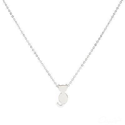 Colar Gatinho Ródio