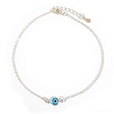 Tornozeleira Olho Grego Ródio