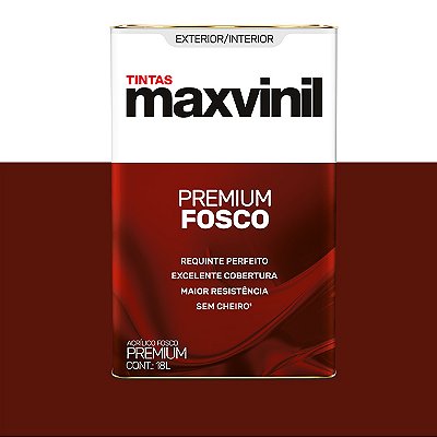Tinta ACR. Premium Fosco Branco Neve 18L - Maxvinil