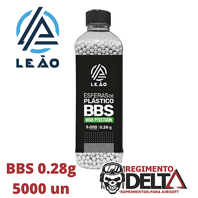 BBS 0.28g Leão para Airsoft pote com 5000 munições