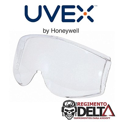 Lente de reposição UVEX Stealth Supremo Ampla Visão (lente incolor)