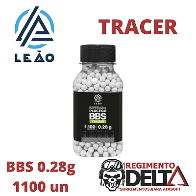 Esferas BBS 0.28g Tracer Leão para Airsoft