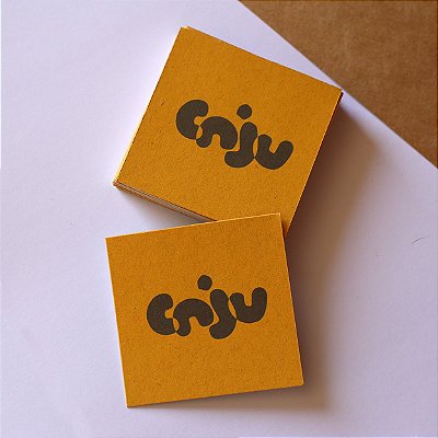 Mini Cartão 7x7 cm em Papel Reciclado 240g