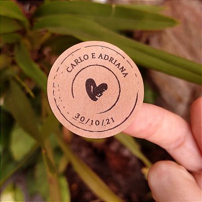 Adesivo Kraft Personalizado