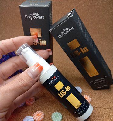 Gel dessensibilizante anal potente para tirar o desconforto Lis in Hot Flowers 30g