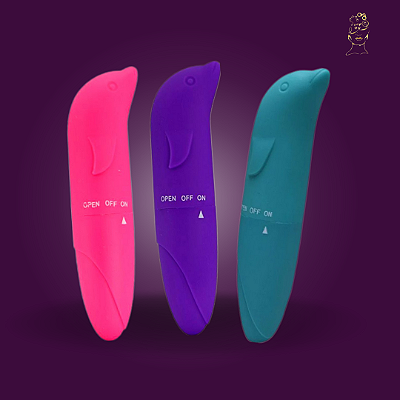 Vibrador aveludado ponto G golfinho