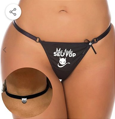 Calcinha sexy "ME FODE SEU FDP"
