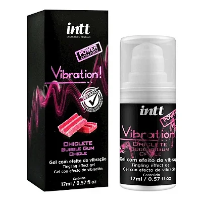 Vibration Gel Excitante que Vibra Sabor Chiclete 17ml Intt