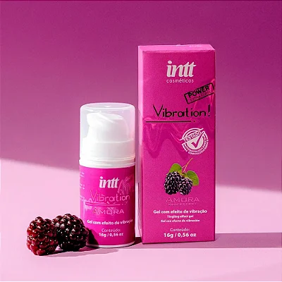 Vibration Gel Excitante que Vibra Sabor amora 17ml Intt