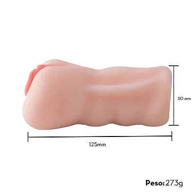 Masturbador Masculino em silicone - Formato Vagina