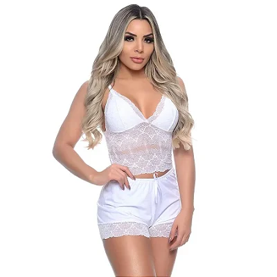Lançamento Short Doll Pamela com Detalhe em Renda Patitex TAM M