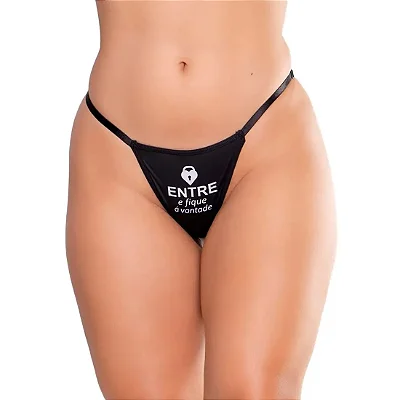 Calcinha sexy "Entre e fique  vontade"